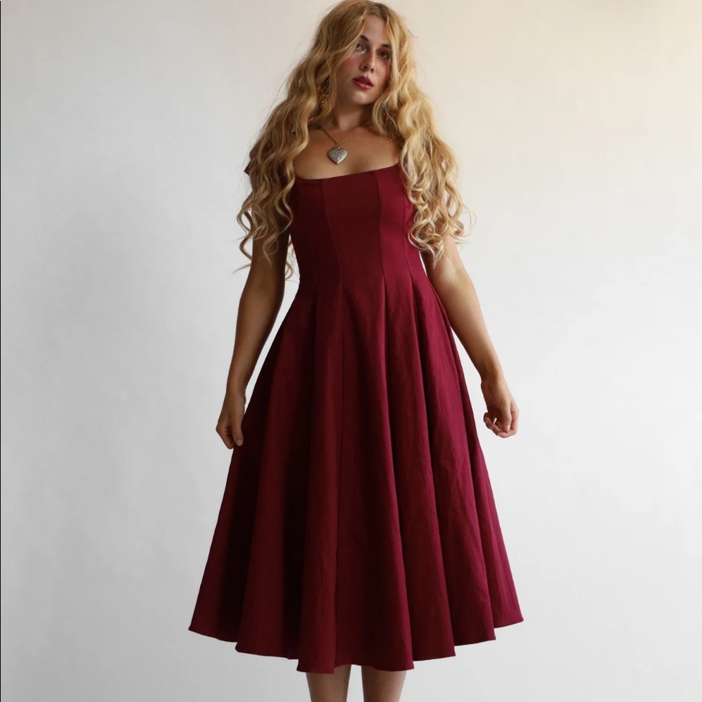 NWR Wild rose and sparrow Bronte dress